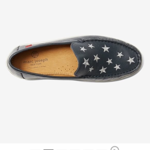 Marc Joseph New York Holland Loafer Navy Stars Leather Upper Little Kids 12.5 - Picture 7 of 9